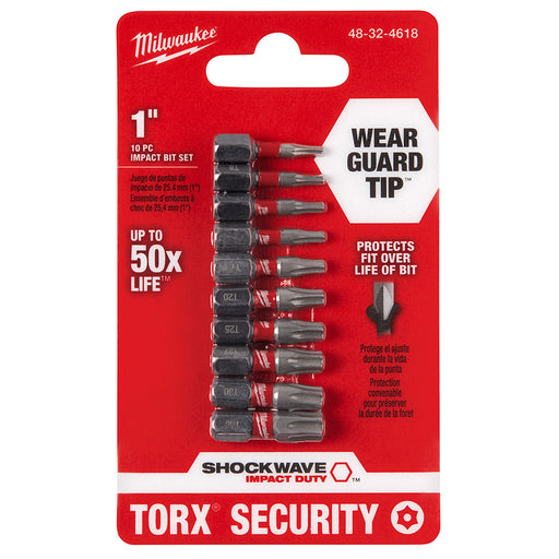 Ensemble de 10 embouts Torx 1" Milwaukee - Quincaillerie G.H. Berger