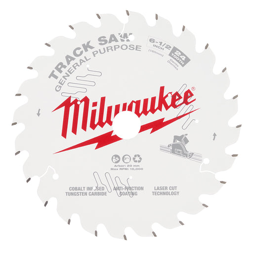Lame à bois finition pour scie plongeante (6-1/2" - 24 dents) Milwaukee - Quincaillerie G.H. Berger