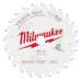 Lame à bois finition pour scie plongeante (6-1/2" - 24 dents) Milwaukee - Quincaillerie G.H. Berger