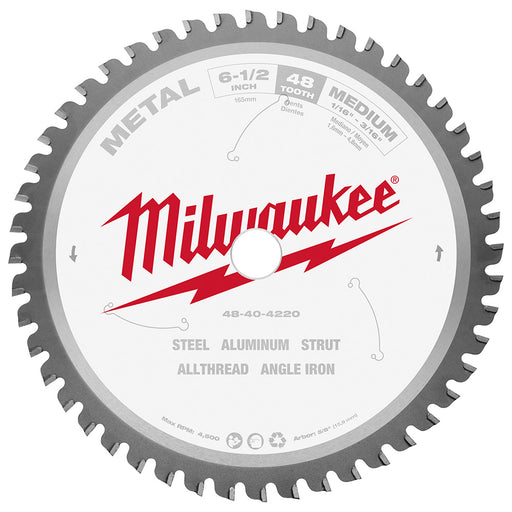 Lame à métal coupe moyenne pour scie circulaire (6-1/2" - 48 dents) Milwaukee - Quincaillerie G.H. Berger