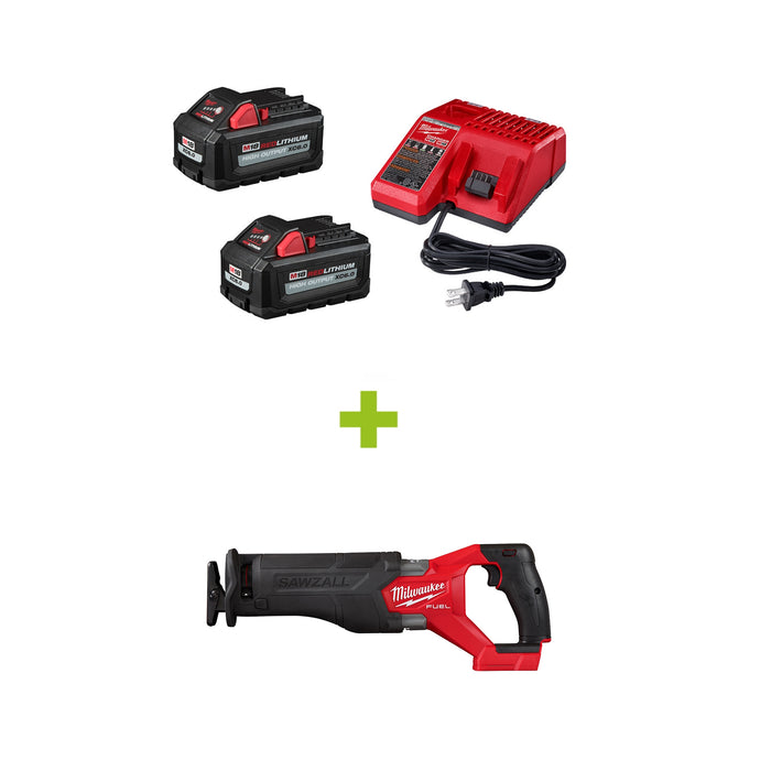 Ens. Chargeur et 2 batteries M18™ XC6.0 + scie alternative - Milwaukee - Quincaillerie G.H. Berger