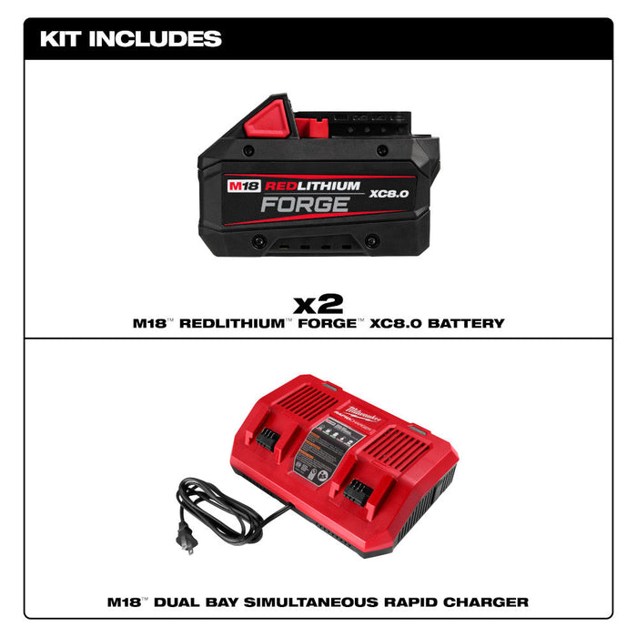 Ensemble de chargeur double avec deux batteries M18 Milwaukee - Quincaillerie G.H. Berger