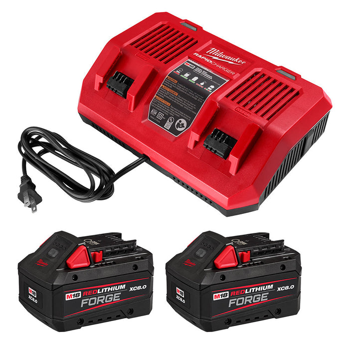 Ensemble de chargeur double avec deux batteries M18 Milwaukee - Quincaillerie G.H. Berger