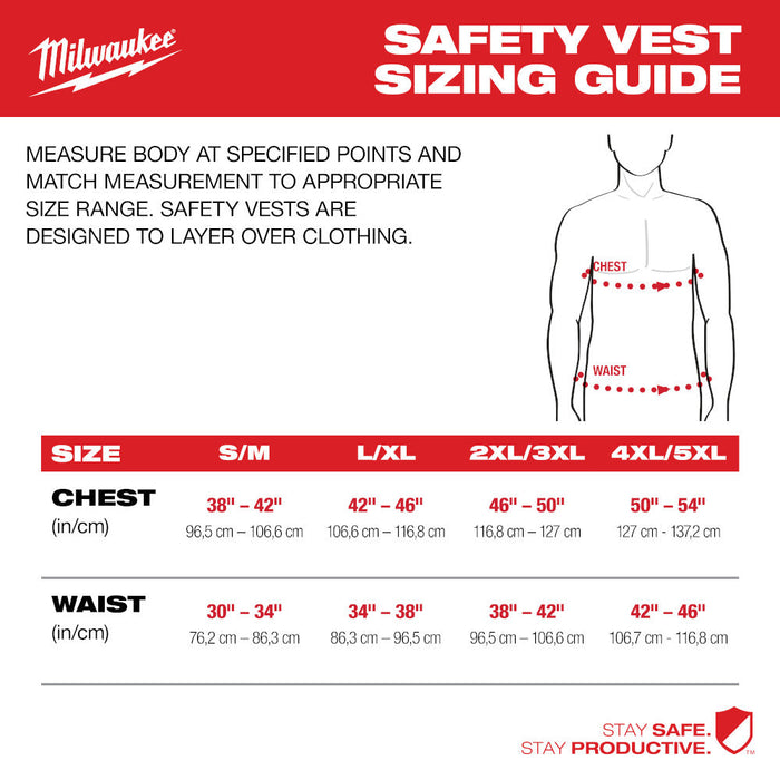 Veste de sécurité à haute visibilité en maille Milwaukee