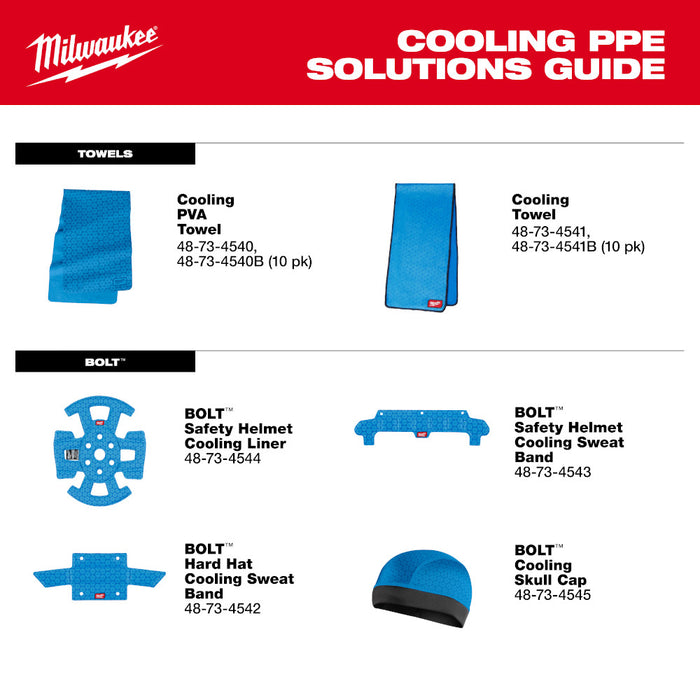 Bande refroidissante pour casque Bolt Milwaukee - Quincaillerie G.H. Berger