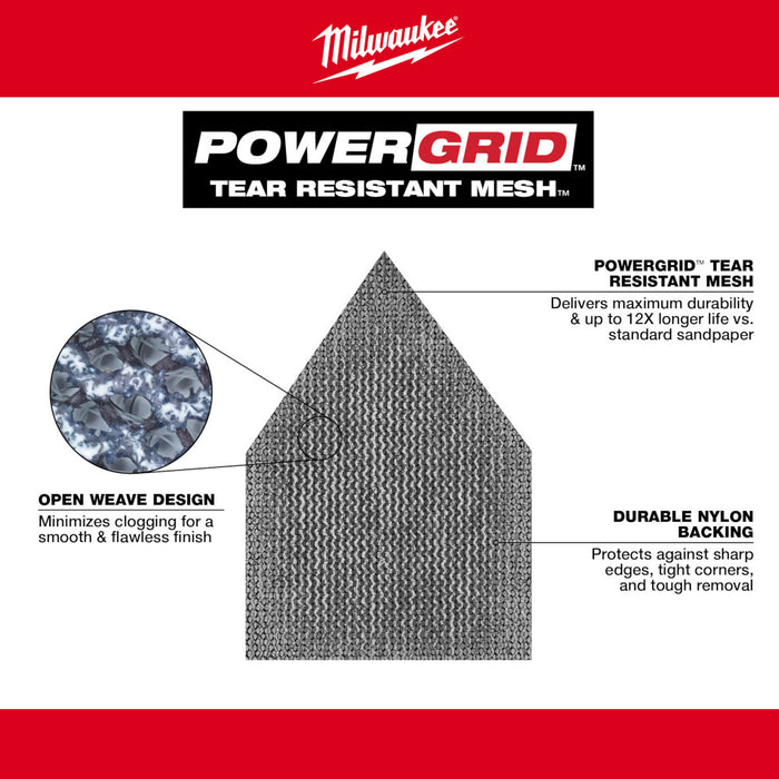Ensemble de 12 feuilles abrasives assorties Milwaukee - Quincaillerie G.H. Berger
