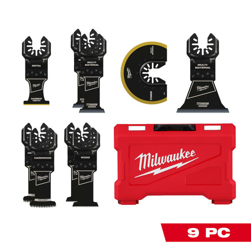 Ensemble de 9 lames pour outil oscillant Milwaukee - Quincaillerie G.H. Berger