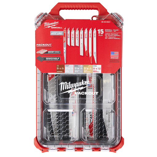 Ensemble de 22 lames mixtes PACKOUT pour scie alternative Milwaukee - Quincaillerie G.H. Berger
