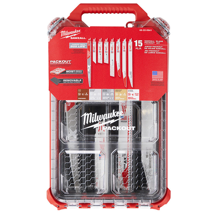 Ensemble de 22 lames mixtes PACKOUT pour scie alternative Milwaukee - Quincaillerie G.H. Berger
