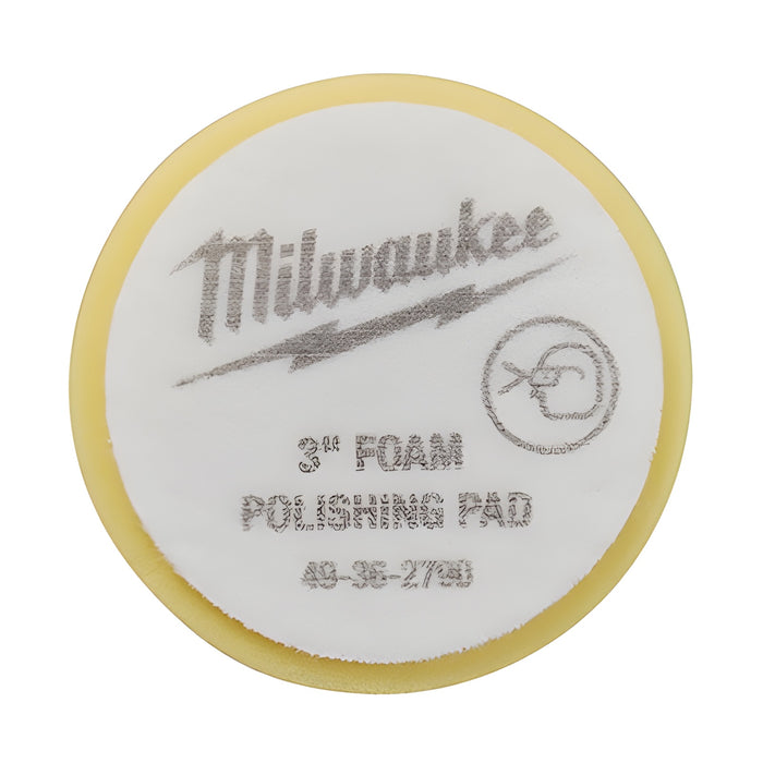 Tampon de polissage en mousse jaune de 3" Milwaukee - Quincaillerie G.H. Berger