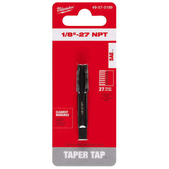 Taraud ébaucheur 1/8" X 27NPT Milwaukee - Quincaillerie G.H. Berger