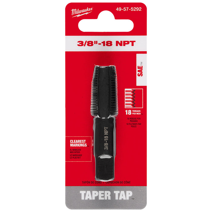 Taraud ébaucheur 3/8" X 18NPT Milwaukee - Quincaillerie G.H. Berger