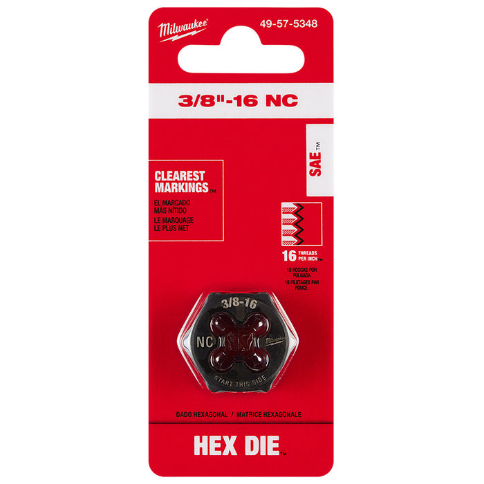 Filière hexagonale de 1" - 3/8" X 16NC Milwaukee - Quincaillerie G.H. Berger