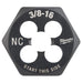 Filière hexagonale de 1" - 3/8" X 16NC Milwaukee - Quincaillerie G.H. Berger