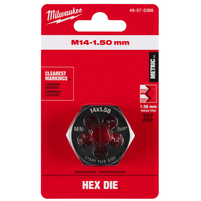 Filière hexagonale de 1-7/16" - M14 X 1.50 Milwaukee - Quincaillerie G.H. Berger