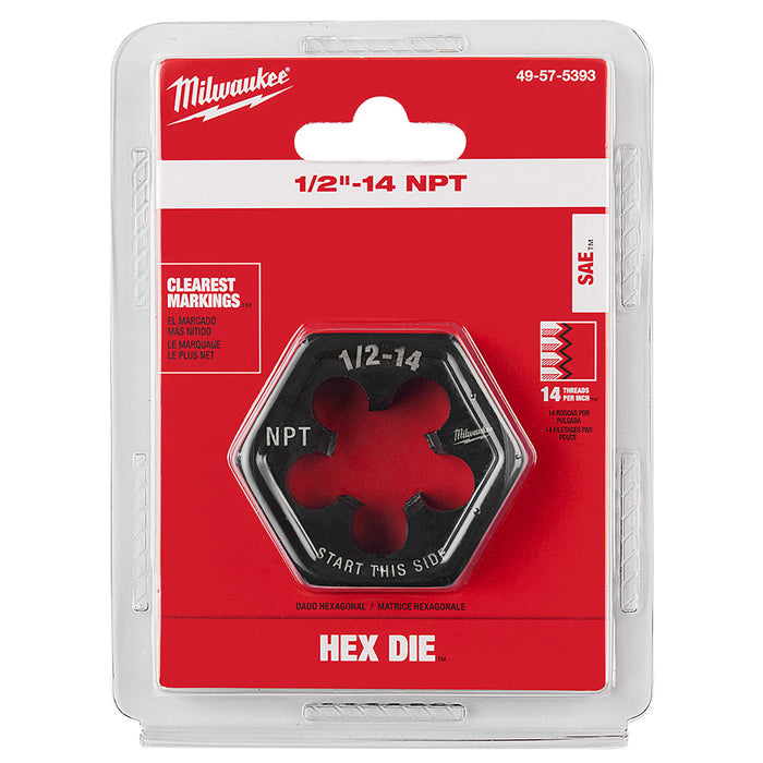 Filière hexagonale de 2-1/6"- 1/2" X 14NPT Milwaukee - Quincaillerie G.H. Berger