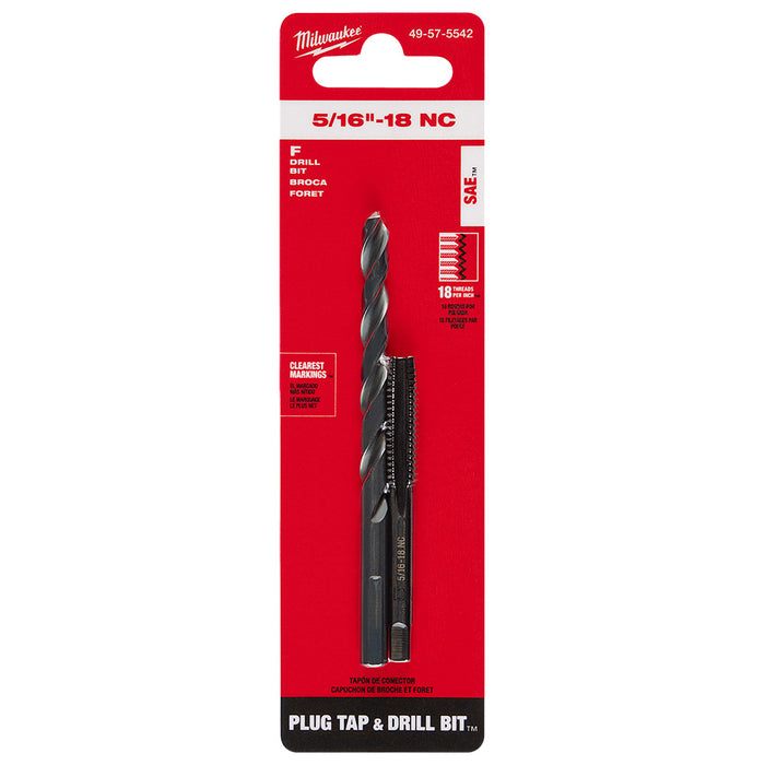 Ensemble de taraud 5/16"-18 et foret #F Milwaukee - Quincaillerie G.H. Berger
