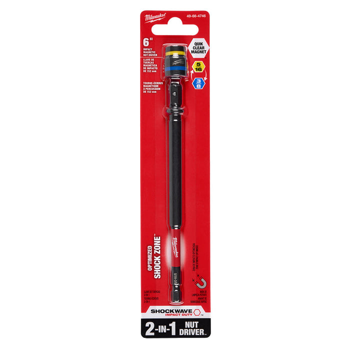Tourne-écrou Shockwave 2-en-1, 5/16" et 3/8" X 6" Milwaukee - Quincaillerie G.H. Berger