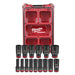 Ensemble de 15 douilles Packout à prise 1/2" - SAE Milwaukee - Quincaillerie G.H. Berger
