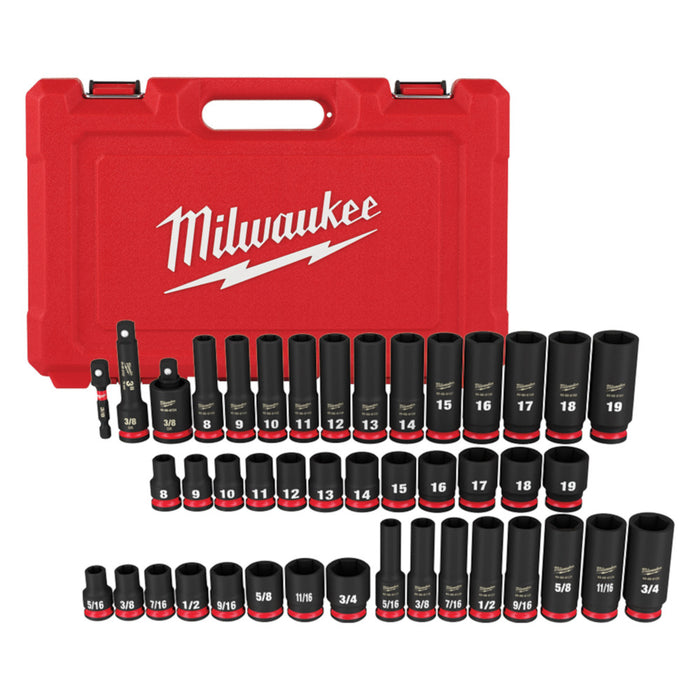Ensemble de 43 douilles à prise 3/8" Milwaukee - Quincaillerie G.H. Berger