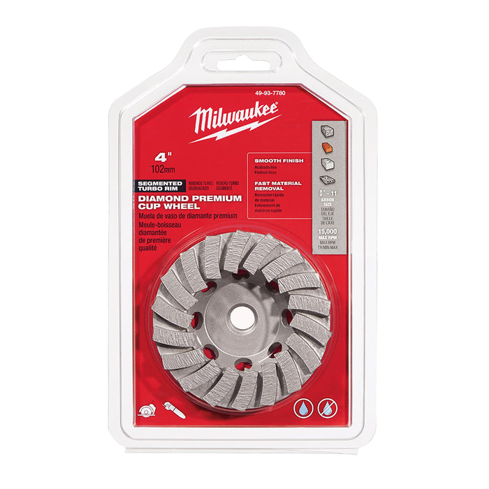 Meule boisseau diamantée 4" Milwaukee - Quincaillerie G.H. Berger