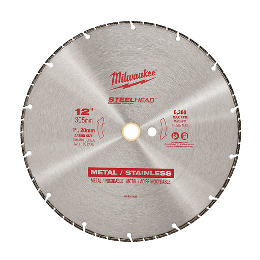 Lame de scie à tronçonner 12" au diamant pour métaux et inox Milwaukee - Quincaillerie G.H. Berger