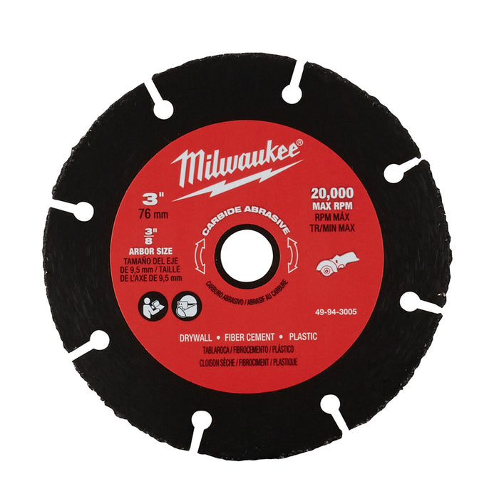 Lame abrasive au carbure 3" pour scie circulaire compacte Milwaukee - Quincaillerie G.H. Berger