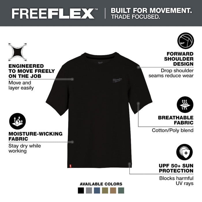 Chandail de travail à manches courtes hybride Freeflex Milwaukee