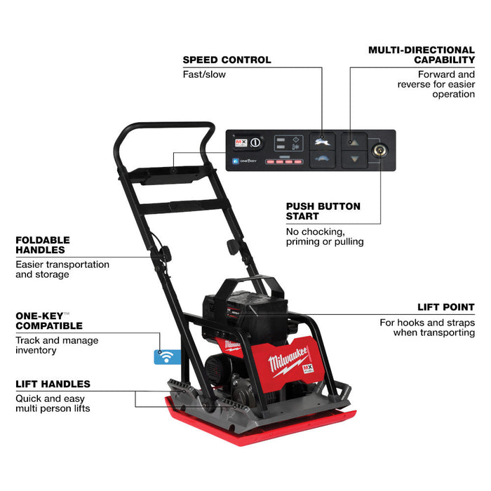 Compacteur à plaque 20" MXFUEL Milwaukee
