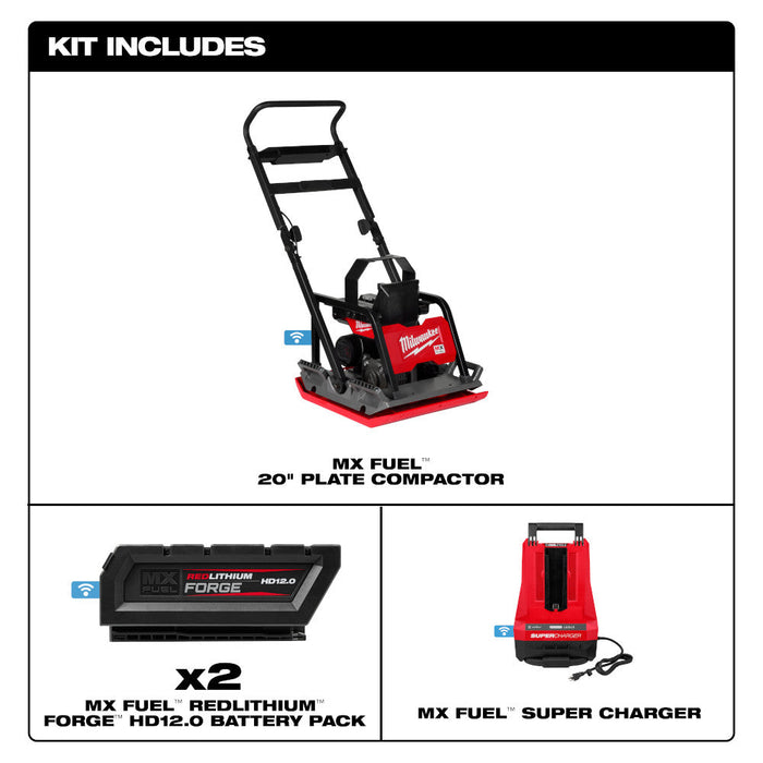 Compacteur à plaque 20" MXFUEL Milwaukee