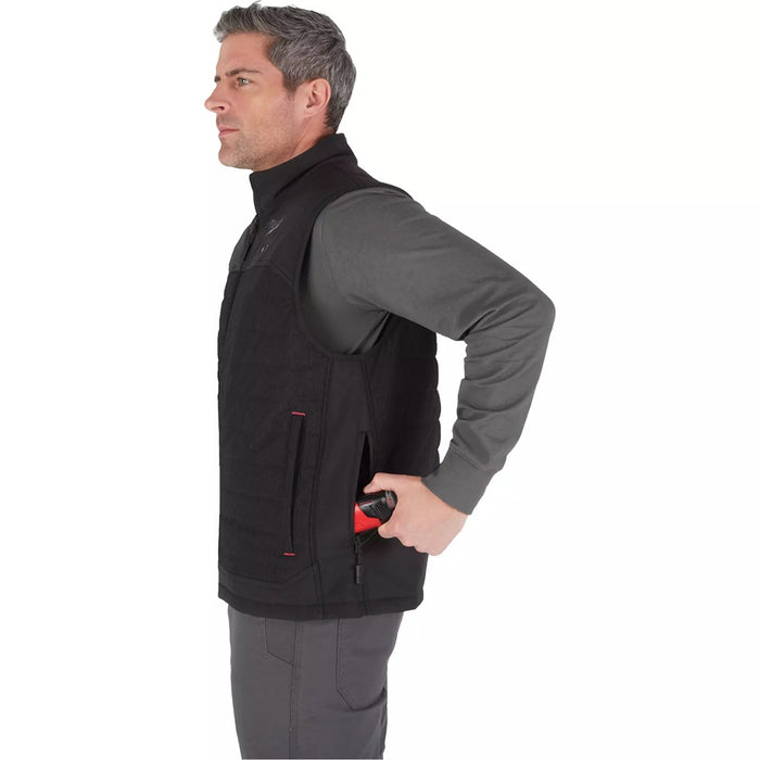 Ens. Veste chauffante sans manche AXIS M12 - Homme - Noir Milwaukee - Quincaillerie G.H. Berger
