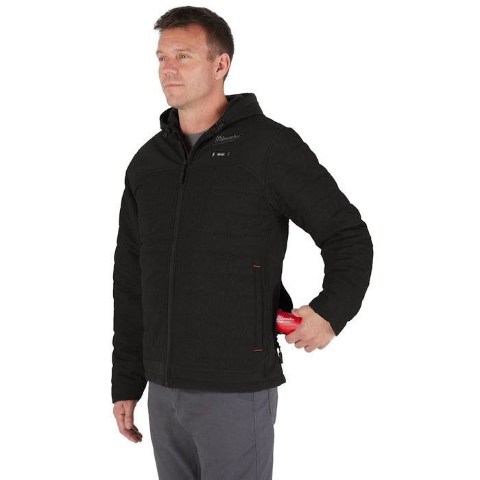 Ens.  Manteau chauffant Axis M12™ - Homme - Noir Milwaukee - Quincaillerie G.H. Berger