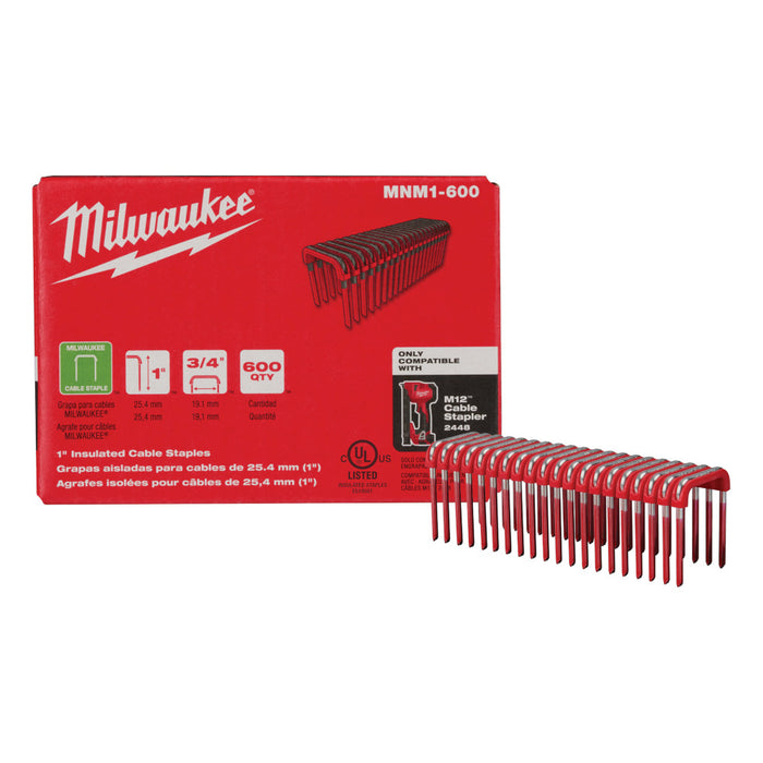 Agrafes à câble isolées 1" pour cloueuse M12 Milwaukee - Quincaillerie G.H. Berger
