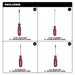 Ensemble de 4 tournevis Cushion Grip Milwaukee - Quincaillerie G.H. Berger