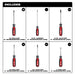 Ensemble de 6 tournevis Cushion Grip Milwaukee - Quincaillerie G.H. Berger