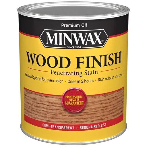 Teinture intérieure à l'huile pour bois - Semi transparente - Rouge Sedona - 946 mL Minwax - Quincaillerie G.H. Berger