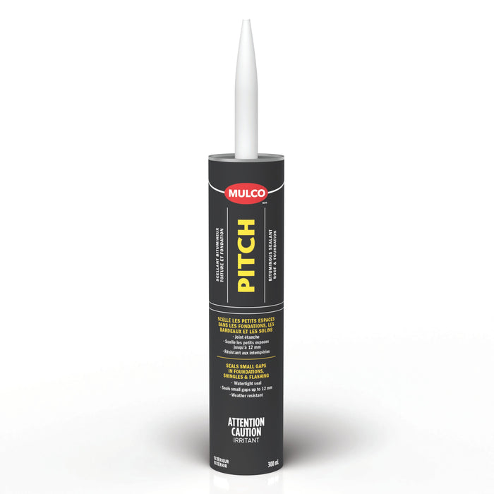 Scellant Pitch pour toitures et fondations - 300 mL Mulco