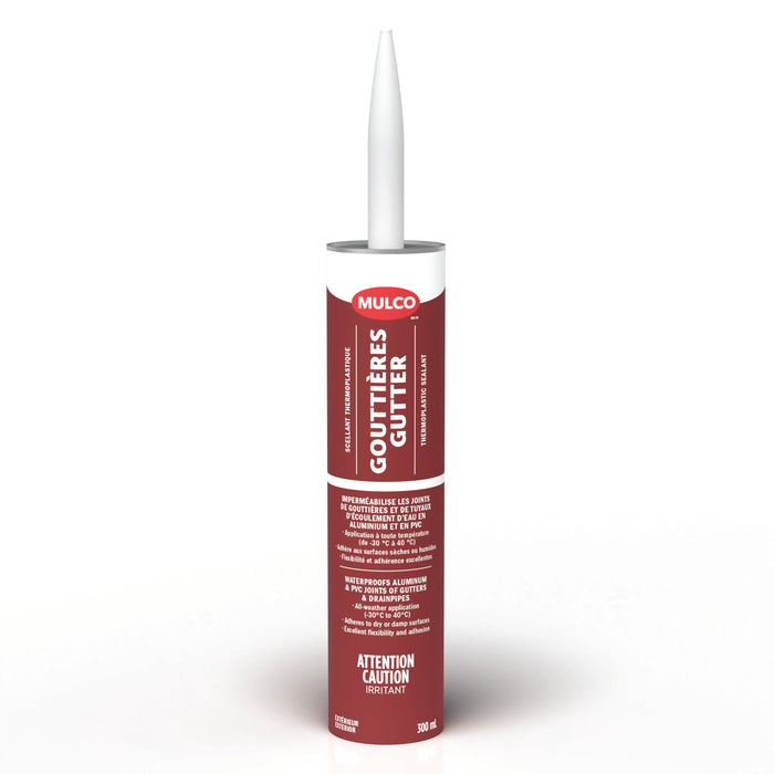 Scellant à gouttières - Blanc - 300 mL Mulco