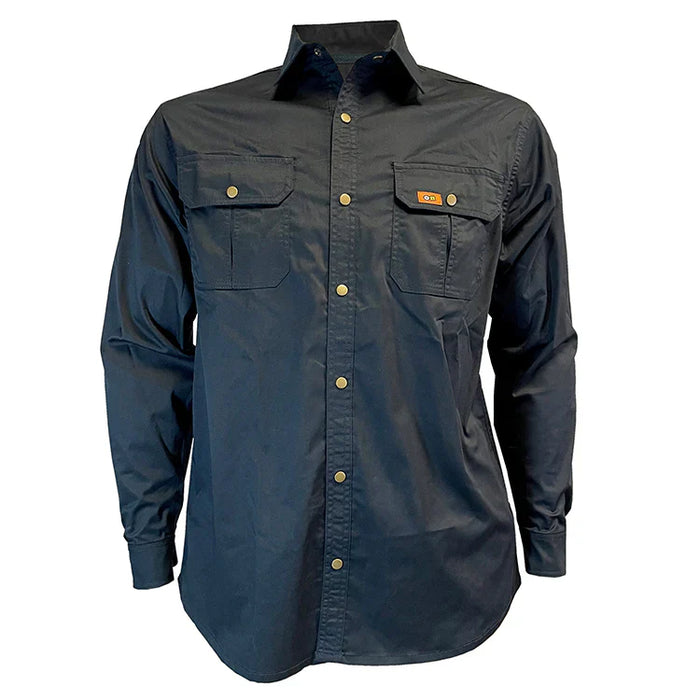 Chemise de travail à boutons-pression Justin Orange River