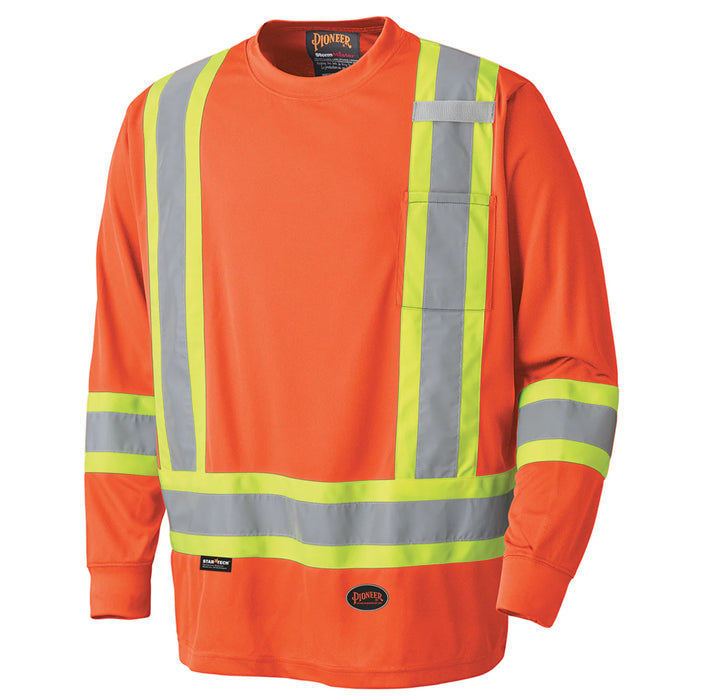 Chandail à manches longues à haute visibilité en polyester Pioneer