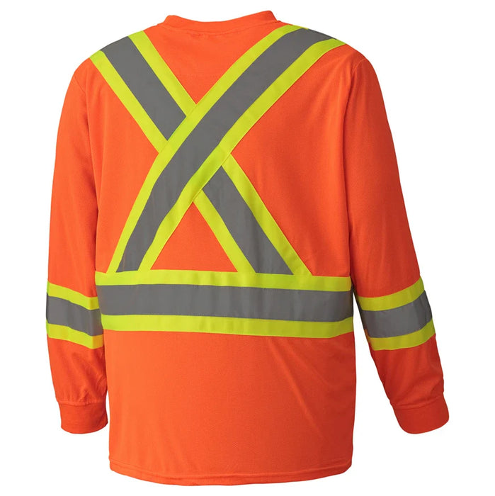 Chandail à manches longues à haute visibilité en polyester Pioneer