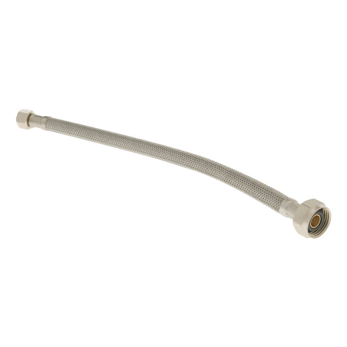 Connecteur tressé en inox 60" - 1/2" (F) NPT X 3/8" comp PlomSource - Quincaillerie G.H. Berger