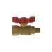 Valve à bille en laiton mini 1/8" (F) NPT X 1/8" (M) NPT PlomSource - Quincaillerie G.H. Berger