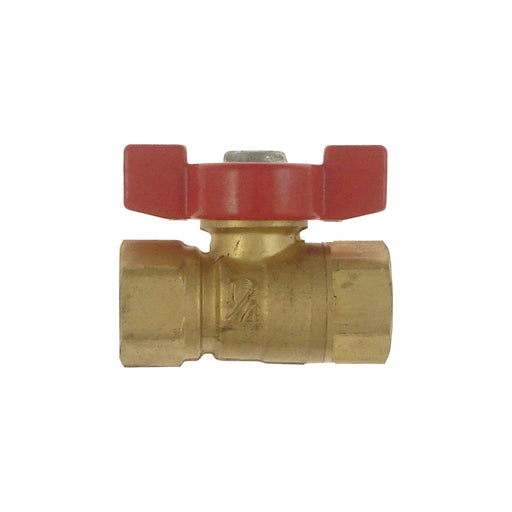 Valve à bille en laiton mini 1/4" (F) NPT X 1/4" (F) NPT PlomSource - Quincaillerie G.H. Berger