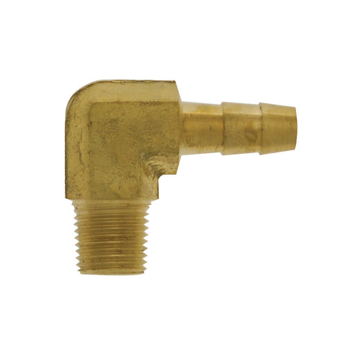 Coude en laiton 90º 3/8" cannelé X 1/4" (M) NPT PlomSource - Quincaillerie G.H. Berger