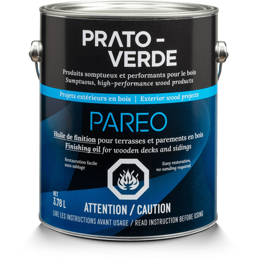 Huile de finition extérieure pour bois Pareo - Vieux pin - 3.78 L Prato-Verde - Quincaillerie G.H. Berger