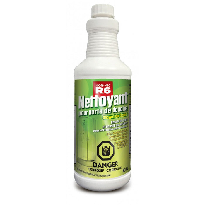 Nettoyant pour porte de douche R6 - 1 L Les produits de plomberie GM inc. - Quincaillerie G.H. Berger