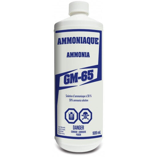 Solution d'ammoniaque à 30% - 909 mL Les produits de plomberie GM inc. - Quincaillerie G.H. Berger
