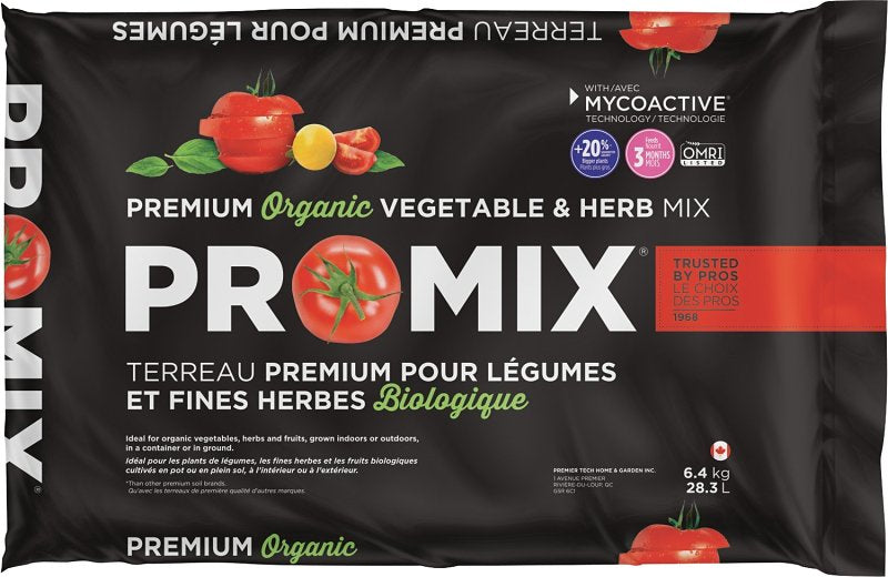 Terreau biologique pour jardin et fines herbes Promix - 28.3 L