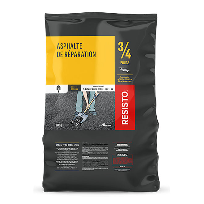 Asphalte de réparation Resisto - 20 kg